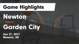Newton  vs Garden City  Game Highlights - Jan 27, 2017