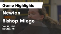 Newton  vs Bishop Miege  Game Highlights - Jan 28, 2017