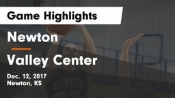 Newton  vs Valley Center  Game Highlights - Dec. 12, 2017