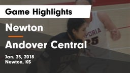 Newton  vs Andover Central  Game Highlights - Jan. 25, 2018