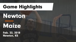 Newton  vs Maize  Game Highlights - Feb. 22, 2018