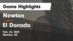Newton  vs El Dorado  Game Highlights - Feb. 26, 2024