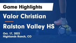 Valor Christian  vs Ralston Valley HS Game Highlights - Oct. 17, 2023