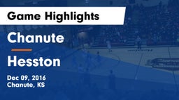 Chanute  vs Hesston  Game Highlights - Dec 09, 2016