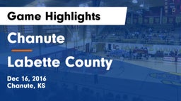 Chanute  vs Labette County  Game Highlights - Dec 16, 2016