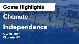 Chanute  vs Independence  Game Highlights - Jan 10, 2017