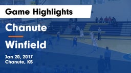 Chanute  vs Winfield  Game Highlights - Jan 20, 2017