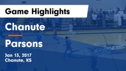 Chanute  vs Parsons  Game Highlights - Jan 13, 2017