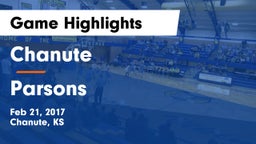 Chanute  vs Parsons  Game Highlights - Feb 21, 2017