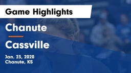 Chanute  vs Cassville Game Highlights - Jan. 23, 2020
