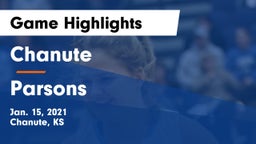 Chanute  vs Parsons  Game Highlights - Jan. 15, 2021
