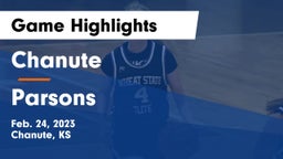 Chanute  vs Parsons  Game Highlights - Feb. 24, 2023