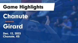 Chanute  vs Girard  Game Highlights - Dec. 12, 2023