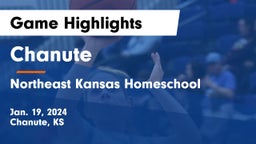 Chanute  vs Northeast Kansas Homeschool Game Highlights - Jan. 19, 2024