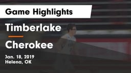 Timberlake  vs Cherokee  Game Highlights - Jan. 18, 2019