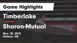 Timberlake  vs Sharon-Mutual  Game Highlights - Nov. 20, 2018