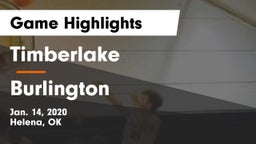 Timberlake  vs Burlington  Game Highlights - Jan. 14, 2020