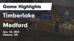 Timberlake  vs Medford  Game Highlights - Jan. 18, 2022