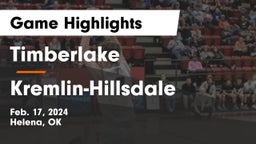 Timberlake  vs Kremlin-Hillsdale  Game Highlights - Feb. 17, 2024