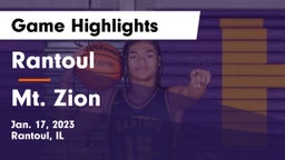 Rantoul  vs Mt. Zion  Game Highlights - Jan. 17, 2023