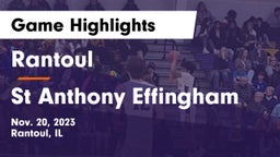 Rantoul  vs St Anthony Effingham Game Highlights - Nov. 20, 2023