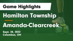 Hamilton Township  vs Amanda-Clearcreek  Game Highlights - Sept. 28, 2022