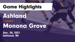 Ashland  vs Monona Grove  Game Highlights - Dec. 28, 2021