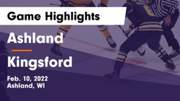 Ashland  vs Kingsford  Game Highlights - Feb. 10, 2022