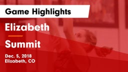 Elizabeth  vs Summit  Game Highlights - Dec. 5, 2018