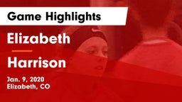 Elizabeth  vs Harrison Game Highlights - Jan. 9, 2020