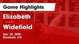 Elizabeth  vs Widefield  Game Highlights - Jan. 23, 2020