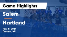 Salem  vs Hartland  Game Highlights - Jan. 9, 2024