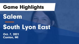 Salem  vs South Lyon East  Game Highlights - Oct. 7, 2021
