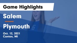 Salem  vs Plymouth  Game Highlights - Oct. 12, 2021