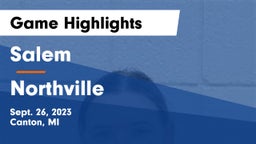 Salem  vs Northville  Game Highlights - Sept. 26, 2023