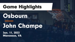 Osbourn  vs John Champe   Game Highlights - Jan. 11, 2022