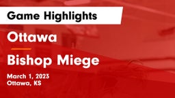 Ottawa  vs Bishop Miege  Game Highlights - March 1, 2023