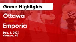 Ottawa  vs Emporia  Game Highlights - Dec. 1, 2023