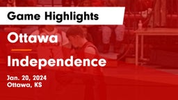 Ottawa  vs Independence  Game Highlights - Jan. 20, 2024