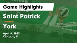 Saint Patrick  vs York  Game Highlights - April 6, 2023