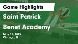 Saint Patrick  vs Benet Academy  Game Highlights - May 11, 2023