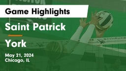 Saint Patrick  vs York  Game Highlights - May 21, 2024