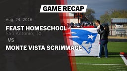 Recap: Feast HomeSchool  vs. Monte Vista scrimmage 2016