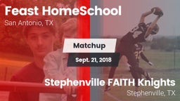 Matchup: Feast HomeSchool vs. Stephenville FAITH Knights 2018