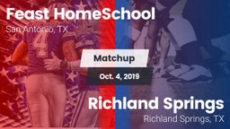 Matchup: Feast HomeSchool vs. Richland Springs  2019