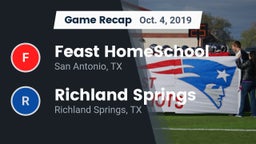 Recap: Feast HomeSchool  vs. Richland Springs  2019