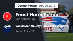 Recap: Feast HomeSchool  vs. Williamson County Home School Sports 2019