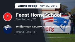 Recap: Feast HomeSchool  vs. Williamson County Home School Sports 2019