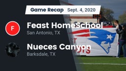 Recap: Feast HomeSchool  vs. Nueces Canyon  2020