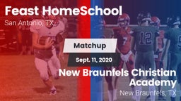 Matchup: Feast HomeSchool vs. New Braunfels Christian Academy 2020